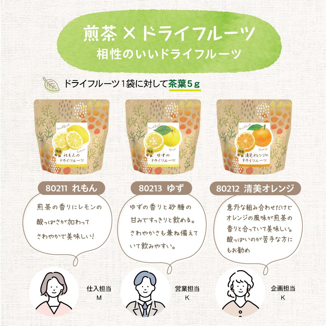 煎茶✕ドライフルーツ