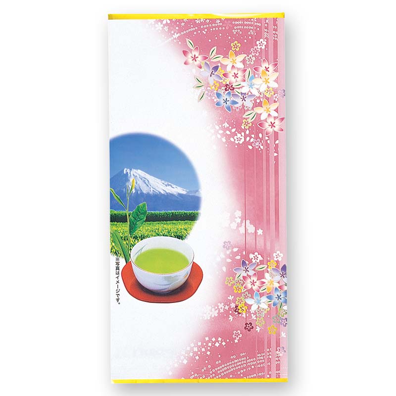 100gｱﾙﾐNY平袋 富士山 （ﾋﾟﾝｸ）