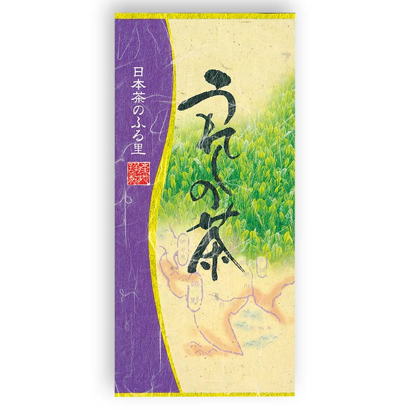 100g雲竜ｱﾙﾐ平袋 うれしの茶 （藤）旧6615