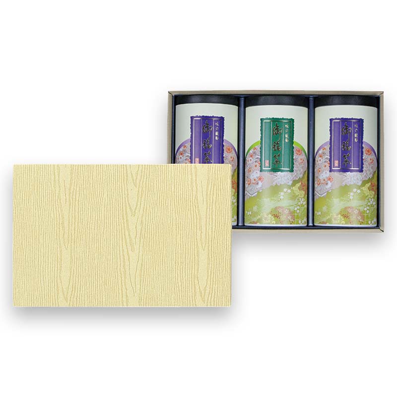２００ｇ缶３本用箱（中仕切紺）組立納品